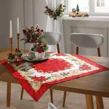 imagem de Toalha de Copa Quadrada 78x78cm Athenas Natal 110 - Dohler