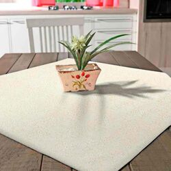 Toalha de Copa Quadrada 78x78cm Clean Athenas Eliete Estampada Clara