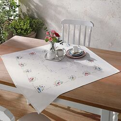 Toalha de Copa Quadrada 78x78cm Clean Renova Jardim D Estampada Clara
