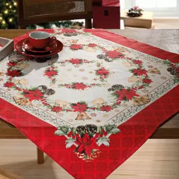 imagem de Toalha de Copa Quadrada 78x78cm Clean Renova Natal 116 D - Dohler