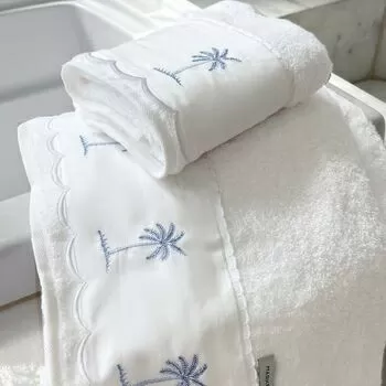 imagem de Toalha de Lavabo Avulsa Bordada Arvoredo - Marken Fassi