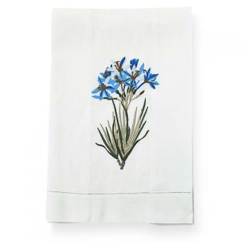 imagem de Toalha de Lavabo Avulsa Bordada Linho Flores do Cerrado - Catran