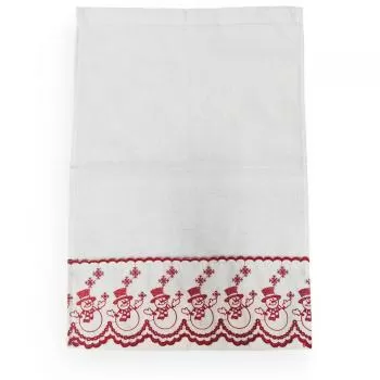 imagem de Toalha de Lavabo Avulsa Natal Boneco de Neve - Marken Fassi