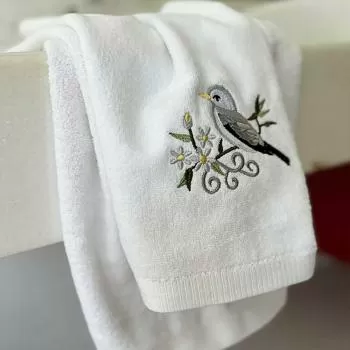 imagem de Toalha de Lavabo Avulsa Passarinho - Marken Fassi