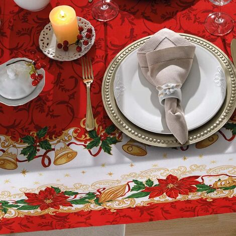 imagem do produto Toalha de Mesa Quadrada 140x140cm Athenas Natal 110 - Dohler