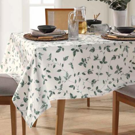 imagem do produto Toalha de Mesa Quadrada 140x140cm Clean Athenas Botânica 01 - Dohler