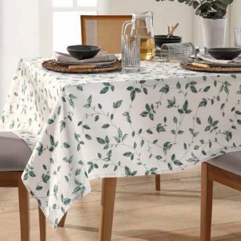 imagem de Toalha de Mesa Quadrada 140x140cm Clean Athenas Bot�nica 01 - Dohler