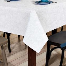 Toalha de Mesa Quadrada 140x140cm Clean Athenas Edite Estampada Clara