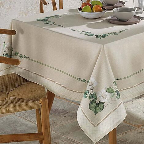 imagem do produto Toalha de Mesa Quadrada 140x140cm Clean Renova Botânica D - Dohler