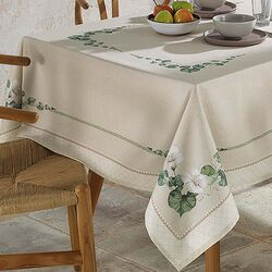Toalha de Mesa Quadrada 140x140cm Clean Renova Botânica D Estampado Digital