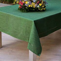 Toalha de Mesa Quadrada 140x140cm Glamour Lisa Bege