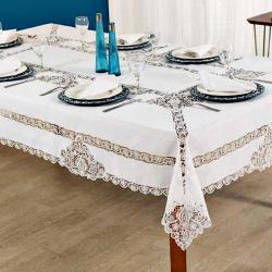 Toalha de Mesa Quadrada 180x180cm 299 Branca