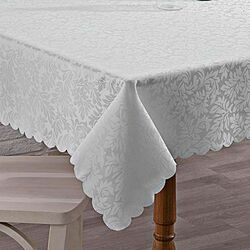 Toalha de Mesa Quadrada 180x180cm Outono Bege