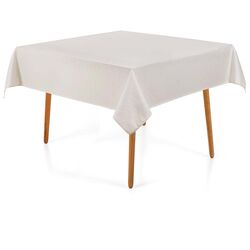 Toalha de Mesa Quadrada 180x180cm Sempre Limpa Caetano Branca