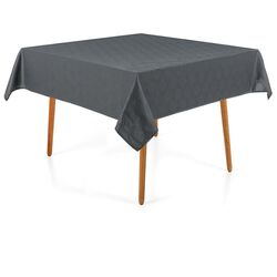 Toalha de Mesa Quadrada 180x180cm Sempre Limpa Zattar Chumbo