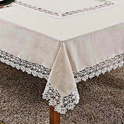 Toalha de Mesa Quadrada 220x220cm 17570 Bege
