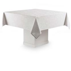 Toalha de Mesa Quadrada 220x220cm Celebration Sienna Branca