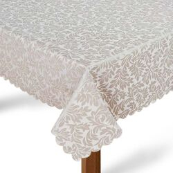 Toalha de Mesa Quadrada 220x220cm Outono Bege