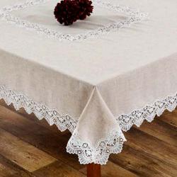 Toalha de Mesa Quadrada 225x225cm 1203 Bege