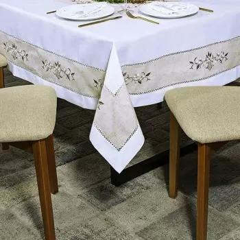 imagem de Toalha de Mesa Quadrada Ágata 220x220cm - Catran