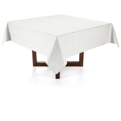 Toalha de Mesa Quadrada Sempre Limpa 180x180cm Faenza Branca