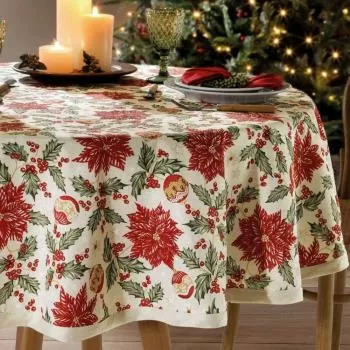 imagem de Toalha de Mesa Redonda 160cm Celebra Natal 106 - Dohler