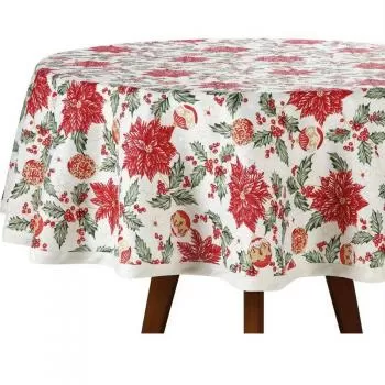 imagem de Toalha de Mesa Redonda 160cm Celebra Natal 106 - Dohler
