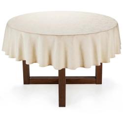 Toalha de Mesa Redonda 178cm Celebration Sienna Natural