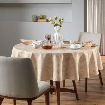 imagem de Toalha de Mesa Redonda 178cm Sempre Limpa Aurora - Karsten