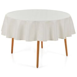 Toalha de Mesa Redonda 178cm Sempre Limpa Zattar Branca