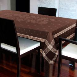 Toalha de Mesa Redonda 180cm Barcelona Marrom