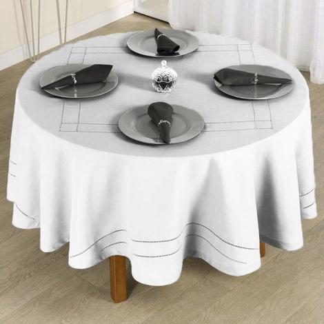 imagem do produto Toalha de Mesa Redonda 220cm Ponto Ajour 331 - Rafimex