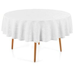 Toalha de Mesa Redonda Sempre Limpa Urban 178cm Branca