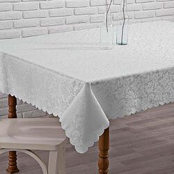 Toalha de Mesa Retangular 132x178cm Outono Bege