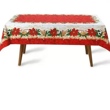 imagem de Toalha de Mesa Retangular 140x210cm Athenas Natal 110 - Dohler