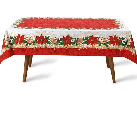 imagem do produto Toalha de Mesa Retangular 140x210cm Athenas Natal 110 - Dohler