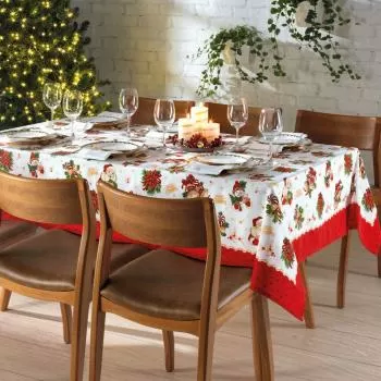 imagem de Toalha de Mesa Retangular 140x210cm Athenas Natal 111 - Dohler