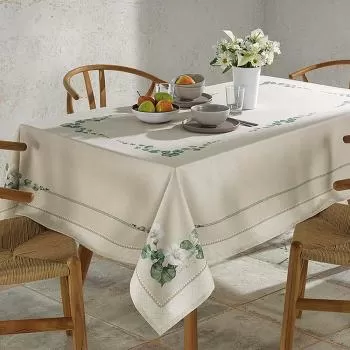 imagem de Toalha de Mesa Retangular 140x210cm Clean Renova Botânica D - Dohler