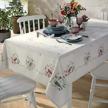 imagem de Toalha de Mesa Retangular 140x210cm Clean Renova Jardim D - Dohler