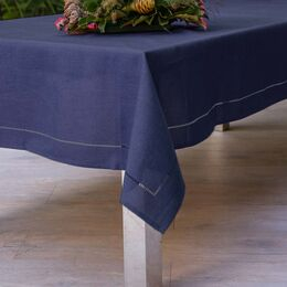 Toalha de Mesa Retangular 160x210cm Glamour Lisa Navy