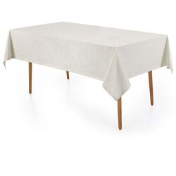 Toalha de Mesa Retangular 160x220cm Antimancha Katherine Pérola