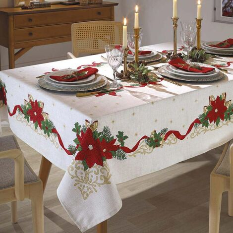 imagem do produto Toalha de Mesa Retangular 160x250cm Athenas Natal 105 - Dohler