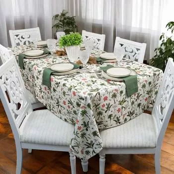 imagem de Toalha de Mesa Retangular 160x260cm Glamour Palms - Catran