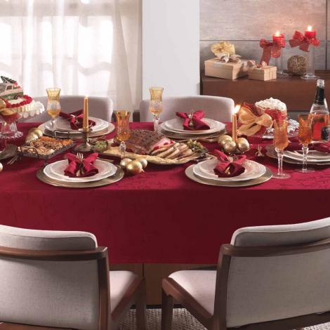 imagem do produto Toalha de Mesa Retangular 160x270cm Celebration Ver�ssimo Natal - Karsten