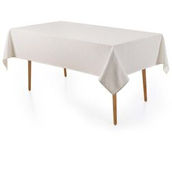 Toalha de Mesa Retangular 160x270cm Sempre Limpa Caetano Branca