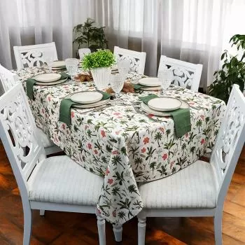 imagem de Toalha de Mesa Retangular 160x320cm Glamour Palms - Catran