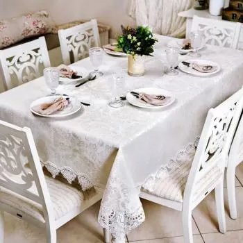 imagem de Toalha de Mesa Retangular 170x220cm Damasco - Catran