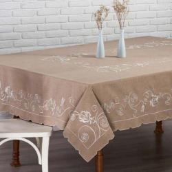 Toalha de Mesa Retangular 177x348cm 15009 Bege