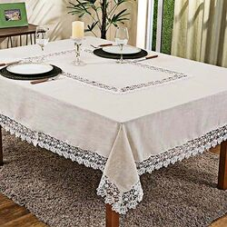 Toalha de Mesa Retangular 180x220cm 17570 Bege