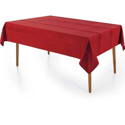 Toalha de Mesa Retangular 180x220cm Jacquard Fragnani Vermelha